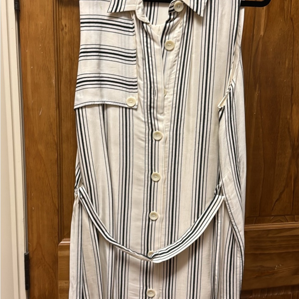 Anthropologie Maeve Black and White Striped Top